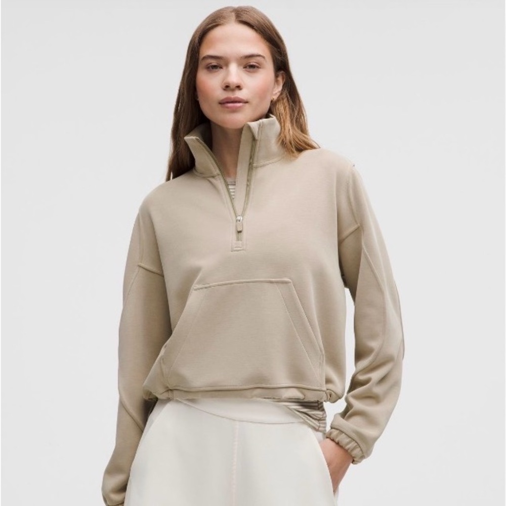 Lululemon Brushed Softstreme Half Zip - Size 6